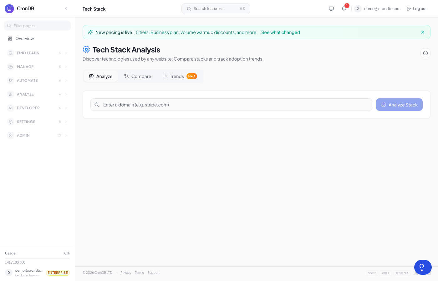Tech Stack Analysis